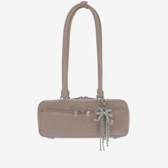 トートバッグ SELF PORTRAIT FW25 (PF25 314 T TAN) self-portrait Brown Leather Top Handle Bag | italist, ALWAYS