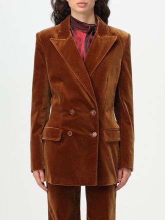 Alberta Ferretti Fluwelen Dubbelgeknoopte Blazer