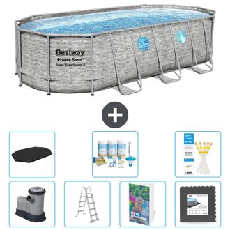 Bestway Piscina Bestway Power Steel Oval - 549x274x122 Cm - 8-piezas S581