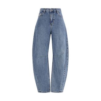 Self Portrait Cotton Relaxed Fit Womens Jeans