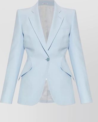 Alexander McQueen tailored jacket back vent front flap pockets