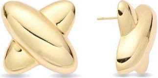 Eye Candy Los Angeles Marcella Stud Earrings in Gold at Nordstrom Rack