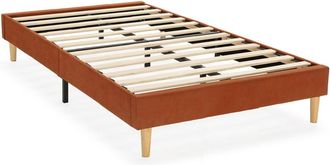 HOMN Base tapizada 90x190 cm color teja