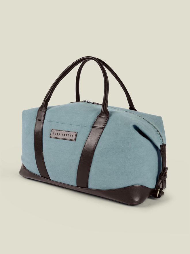 French Blue Canvas Bag