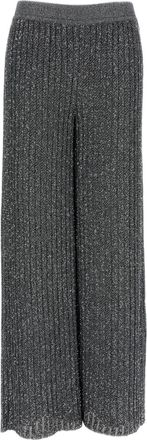 Missoni Black/Silver High-Rise Wide-Leg Lurex Sequin Pants