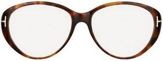 Tom Ford Oval Acetate Frame Eyeglasses - Brown