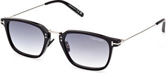 Tom Ford Smoke Gradient Rectangular Mens Sunglasses FT1042-D 01B 52