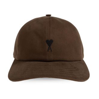 Ami Logo Cap - unisex - Petten - Bruin - ONE Size - Katoen - Accessoires