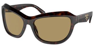 Prada PR A27S 17N70G Womens Sunglasses Tortoiseshell Size 62