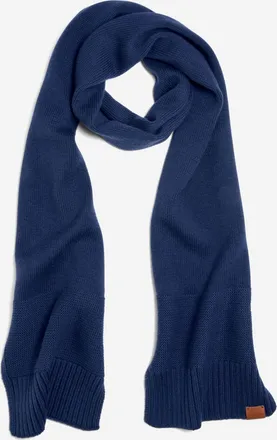 Cole Haan Mens Textured Midweight Scarf - Blue