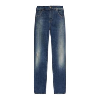 Dolce & Gabbana Slim-fit Jeans, male, Blue, Size: 2XL Slim Jeans