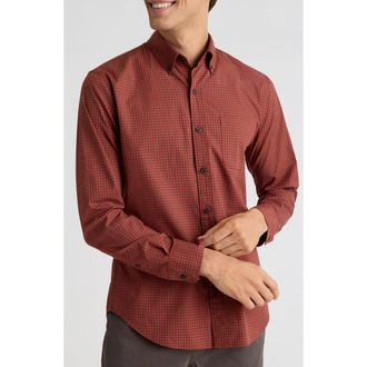 Bonobos Everyday Slim Fit Microcheck Stretch Cotton Button-Down Shirt in Raliegh Gingham C167 at Nordstrom Rack, Size Xx-Large