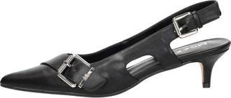 Mexx Tyra Suki Slingback Pump - Dames - Pumps - Zwart - 37 EU - Leer - Schoenen