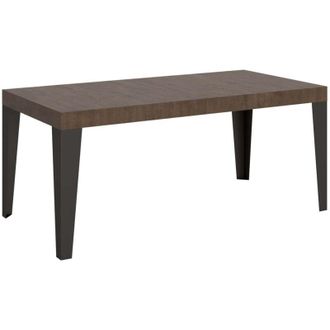 Itamoby Itamoby - Tavolo Flame Allungabile piano Quercia Natura 90x90 Allungato 246 telaio Antracite