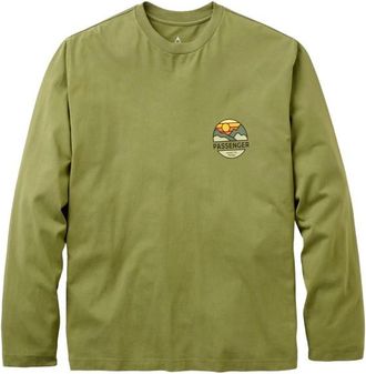 Passenger Laidback Relaxed Fit L/S T-Shirt Longsleeve f&uuml;r Herren | oliv