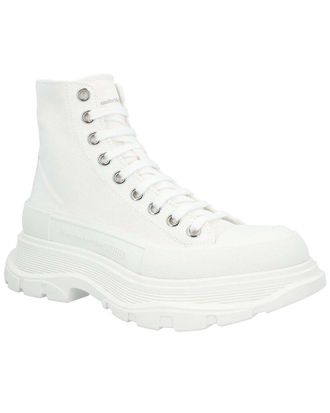 Alexander McQueen Alexander Mcqueen Womens Canvas Tread Slick Boot, Never Worn (Authentic Pre- Loved)