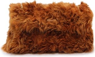 Orciani Shoulder Bags, female, Brown, Size: ONE SIZE Venus Wolf Midi Bag