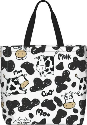 Generic Women Handbag Cow Funny Milk Cow Travel Tote Bag Lightweight Girls Crossbody Bags, For Wedding, Daily, Graduation, Gym, School