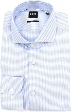 HUGO BOSS Overhemden > Nette Overhemden - Heren - Zakelijke Overhemden - Blauw - 4XL - Overhemden