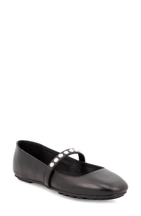 Mia Karolin Mary Jane Flat in Black at Nordstrom, Size 6.5