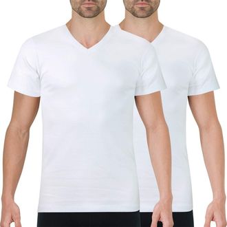 Ath&eacute;na Mens Duo Choc Vest (Pack of 2), White-White, XX-Large