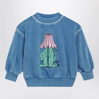 Bobo Choses Felpa Hidden Monster blu in cotone