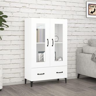 Berkfield Home Highboard White 70x31x115 cm Engineered Wood | Size: 70 x 31 x 115 cm