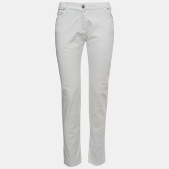 Kenzo Kenzo White Denim Slim Fit Jeans S