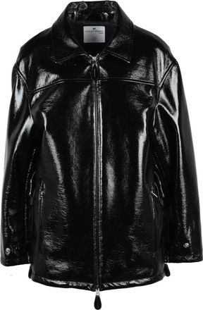 Courr&egrave;ges Vinyl Zipped Bomberjack - Dames - Zomerjassen - Zwart - S - Katoen - Jassen