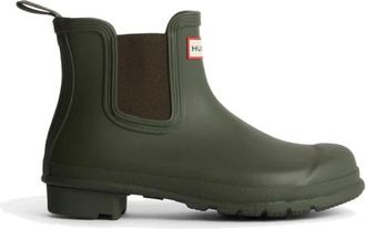 Hunter Original Chelsea Boot - Dames - Regenlaarzen - Groen - 37 EU - Polyester - Schoenen