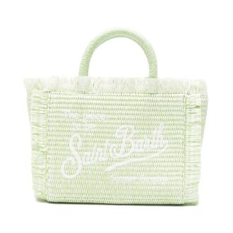 MC2 Saint Barth Tote Bags, female, Green, Size: ONE SIZE Vanity Mini Straw N
