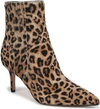 Veronica Beard Lisa Genuine Calf Hair Bootie in Leopard at Nordstrom, Size 7.5