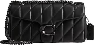 Coach (WMNS) COACH Tabby Shoulder Bag 26 Pillow Quilted Pewter Black CP150-V5BLK