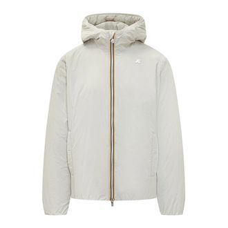K-Way K-Way, Light Jackets, male, Beige, Size: 2XL Hooded Jacket