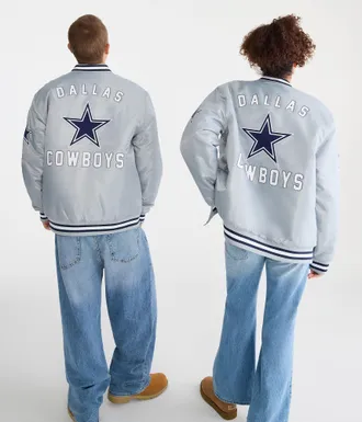 Aéropostale Dallas Cowboys Satin Bomber Jacket