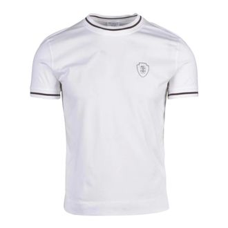 Brunello Cucinelli Hombre, Camisetas, Blanco, Talla: S