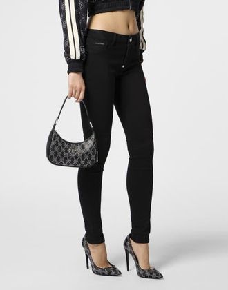 Philipp Plein Shoulder Bag Monogram Strass Women in Black at Nordstrom