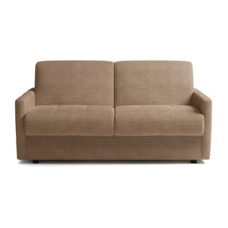 Calicosy Sof&aacute; cama de 3 plazas en terciopelo L175 cm - Marr&oacute;n