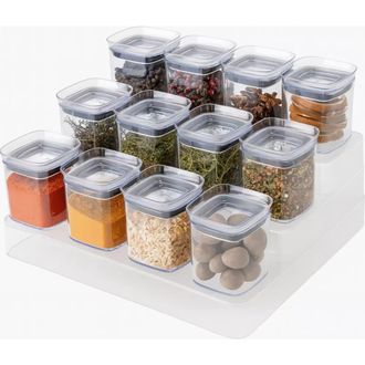 Ou Clear Tiered Countertop Spice Organizer 13-Piece Set at Nordstrom