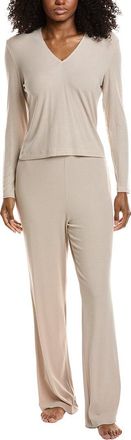 Natori Rib Essential Top & Pant Pajama Set