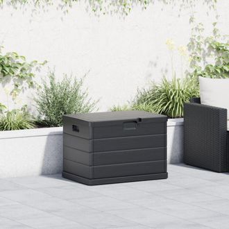 vidaXL vidaXL Scatola di Stoccaggio per Giardino con archiviazione Antracite