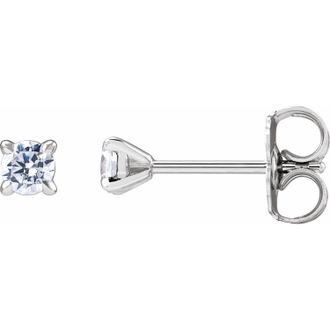 Diamond2Deal 1/5ct Lab-Grown Diamond Cocktail Stud Earrings Clarity SI, Color G-H, 14k Gold
