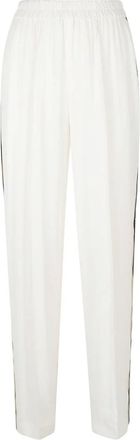Fabiana Filippi Broeken, Dames, Wit, 2Xs, Crepe Wijde Pijpen Broek