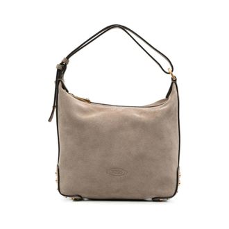 Tod's Gommino Shoulder Bag - female - Tods - Shoulder Bags - Beige - ONE SIZE - Bags
