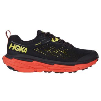 Hoka One One Hoka Challenger ATR 6 GTX Textile Synthetic Mens Lace Up Trainers - Black Green Sheen - Size:UK 10.5