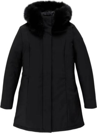 RefrigiWear Bontjas met Logomouw - Dames - Winterjassen - Zwart - 2XL - Polyester - Jassen