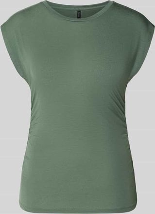 Vero Moda Slim Fit T-Shirt aus Lyocell-Mix Modell AVASARAH in Schilf, Gr&ouml;&szlig;e XL