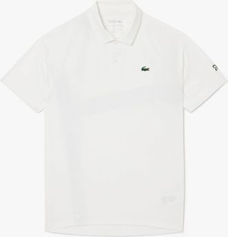 Lacoste Sport Heren Lacoste Sport Novak Djokovic On Court Poloshirt in Wit