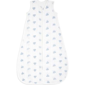 Aden + Anais Organic Cotton Muslin Wearable Blanket in Animal Kingdom at Nordstrom, Size 12-18 M