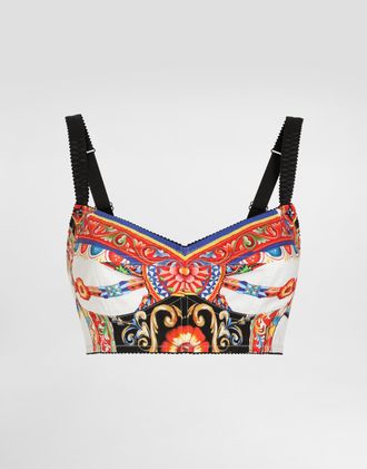 Dolce & Gabbana Carretto-print Poplin Top - Woman Shirts And Tops Multi-colored 42